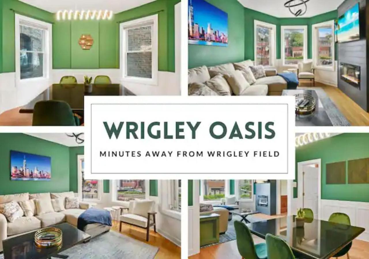 2 Bed Apt W/ Office, Free Parking, Near Wrigley Chicago Exterior photo
